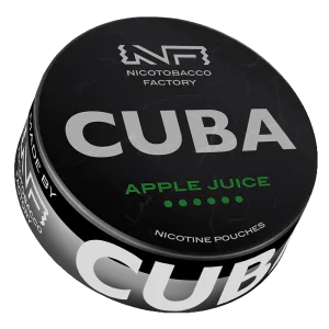 CUBA BLACK Apple Juice nicotine pouch can