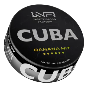 CUBA BLACK Banana Hit nicotine pouch can