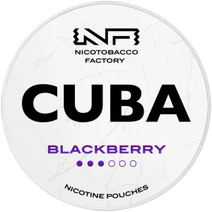 CUBA WHITE Blackberry nicotine pouch can